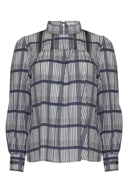 zoe kratzmann Tops|Faze Top-Ink/Porcelain Check