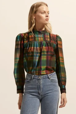 zoe kratzmann Tops|Faze Top-Kaleidoscope Check