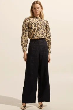 zoe kratzmann Tops|Faze Top-Ochre Floral