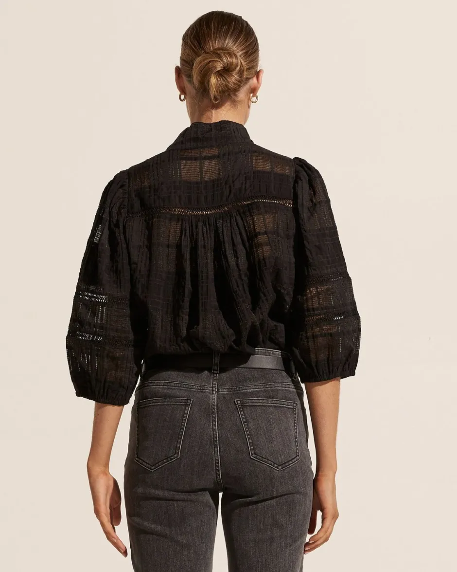 zoe kratzmann Tops|Fiction Top-Black