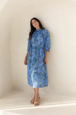 zoe kratzmann Dresses|Field Dress-Azure Botanic
