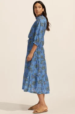 zoe kratzmann Dresses|Field Dress-Azure Botanic