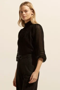 zoe kratzmann Tops|Focus Top-Black