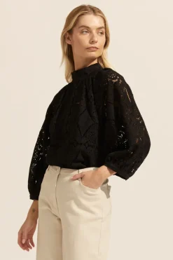 zoe kratzmann Tops|Fuse Top-Black