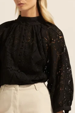 zoe kratzmann Tops|Fuse Top-Black