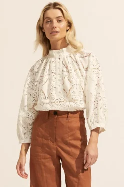 zoe kratzmann Tops|Fuse Top-Cream