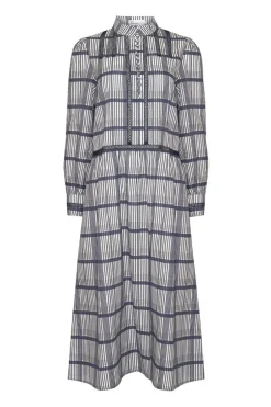zoe kratzmann Dresses|Gleam Dress-Ink/Porcelain Check