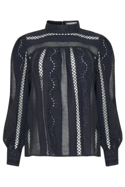 zoe kratzmann Tops|Glimpse Top-Indigo