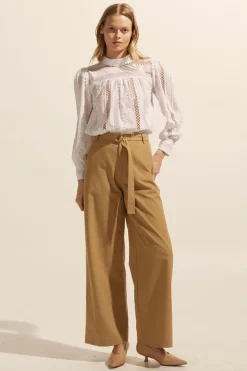 zoe kratzmann Tops|Glimpse Top-Porcelain