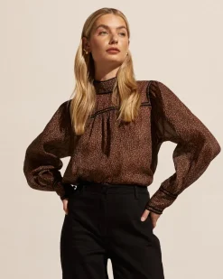 zoe kratzmann Tops|Horizen Top-Toast Leopard
