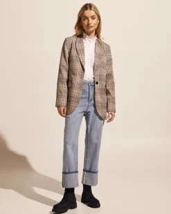zoe kratzmann Jackets|Index Jacket-Musk Check