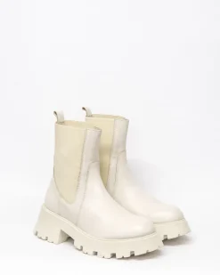 zoe kratzmann Boots|Inset Boot-Beige Leather