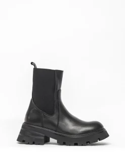 zoe kratzmann Boots|Inset Boot-Black Leather