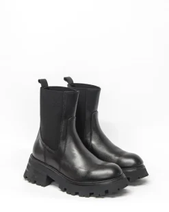 zoe kratzmann Boots|Inset Boot-Black Leather