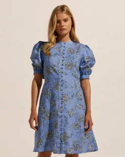 zoe kratzmann Dresses|Intent Dress-Azure Botanic