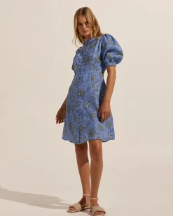 zoe kratzmann Dresses|Intent Dress-Azure Botanic
