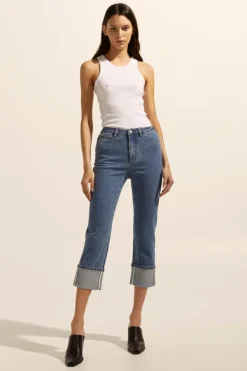 zoe kratzmann Bottoms|Journey Jean-Vintage Denim