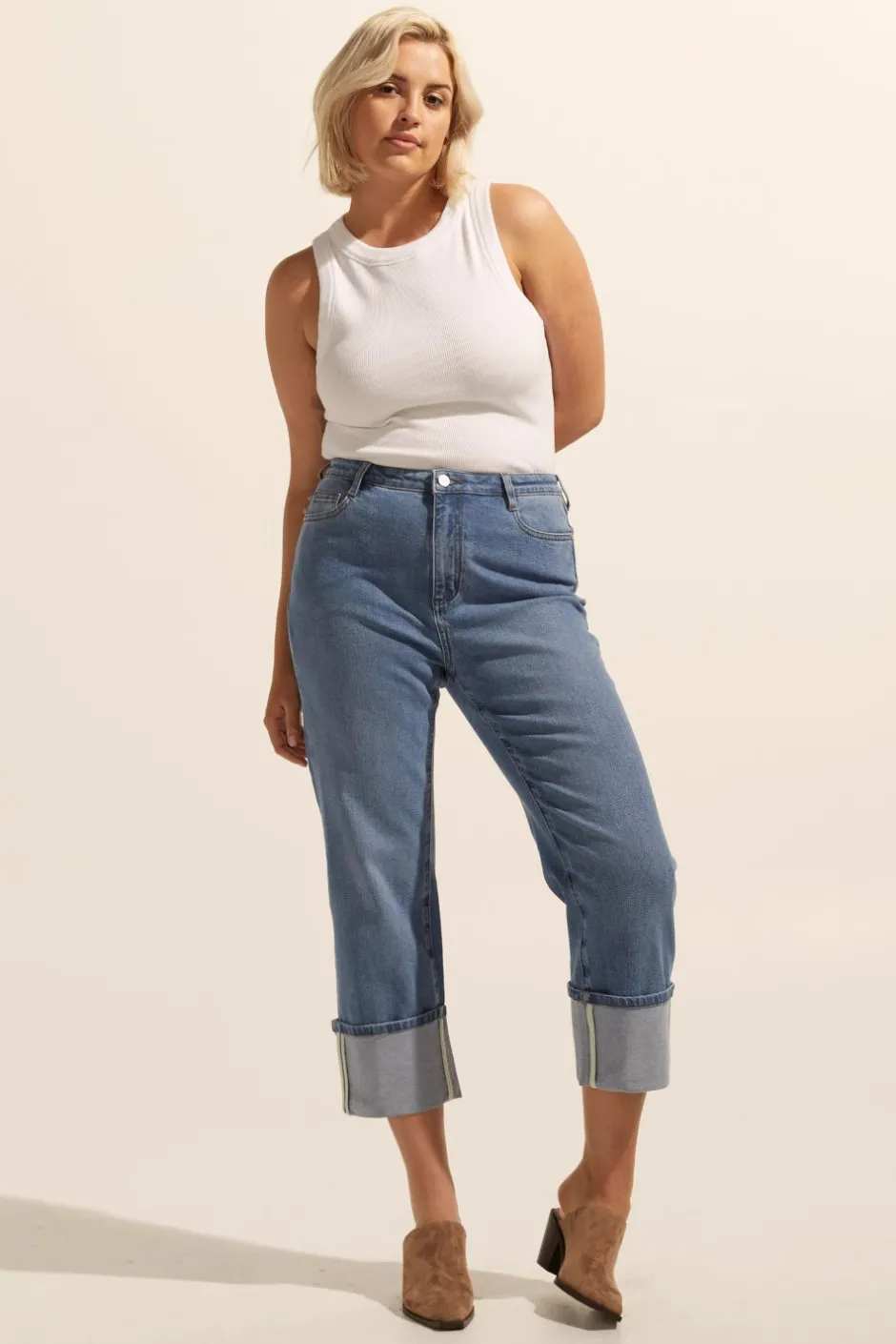 zoe kratzmann Bottoms|Journey Jean-Vintage Denim