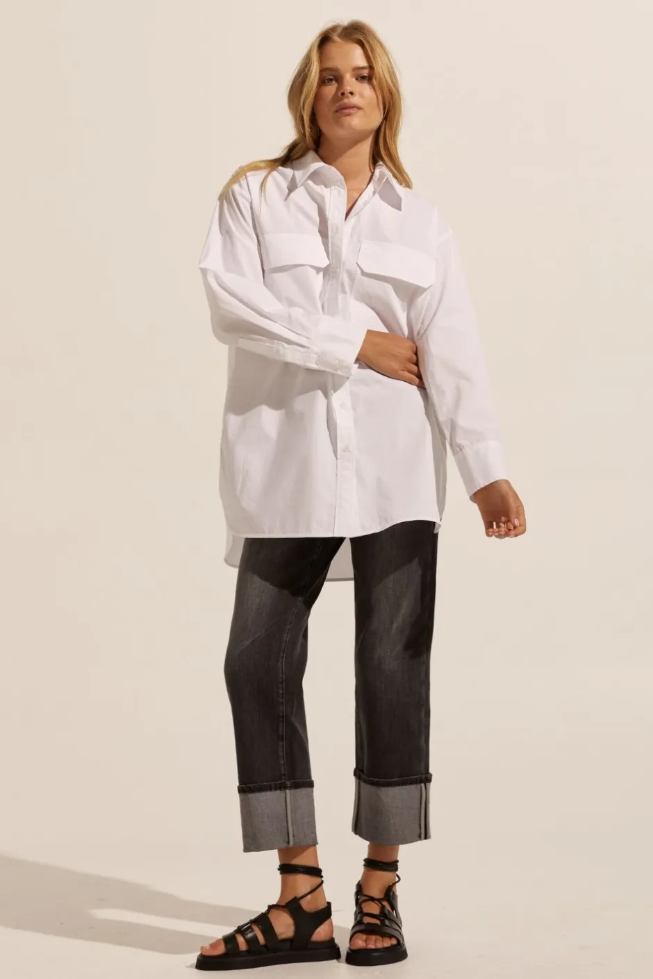 zoe kratzmann Bottoms|Journey Jean-Washed Black