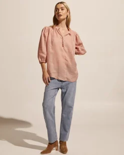 zoe kratzmann Tops|Lilt Top-Salmon
