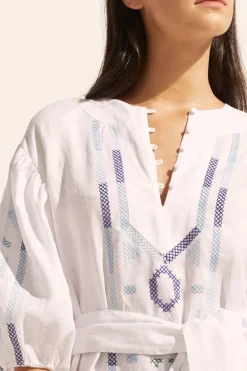 zoe kratzmann Dresses|Limbo Dress-Azure Embroid