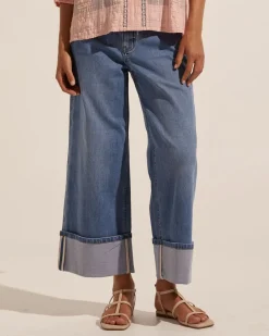 zoe kratzmann Bottoms|Limit Jean-Mid Denim
