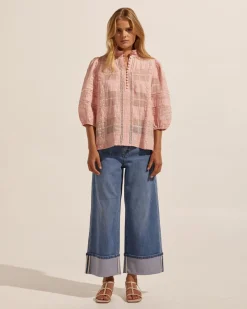 zoe kratzmann Bottoms|Limit Jean-Mid Denim