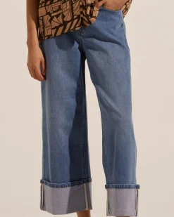 zoe kratzmann Bottoms|Limit Jean-Mid Denim