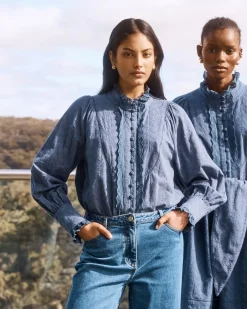 zoe kratzmann Tops|Linger Top-Harbour