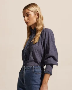 zoe kratzmann Tops|Linger Top-Harbour