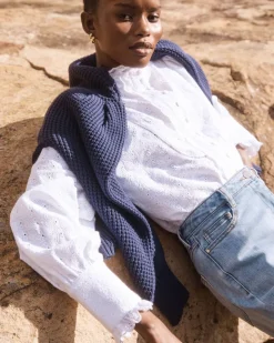 zoe kratzmann Tops|Linger Top-Porcelain