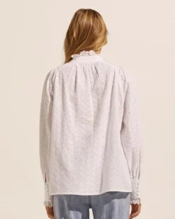 zoe kratzmann Tops|Linger Top-Porcelain