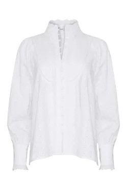 zoe kratzmann Tops|Linger Top-Porcelain