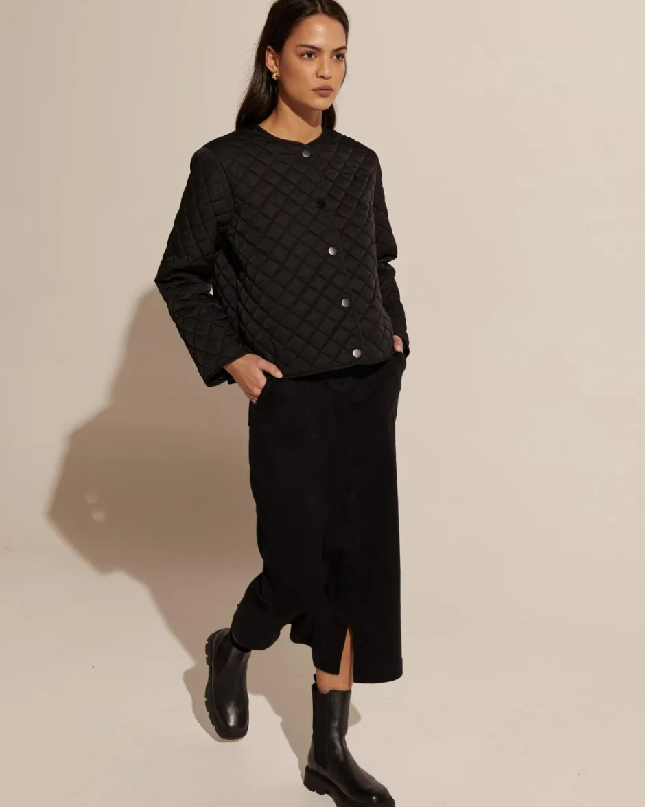 zoe kratzmann Bottoms|Loft Skirt-Black Denim