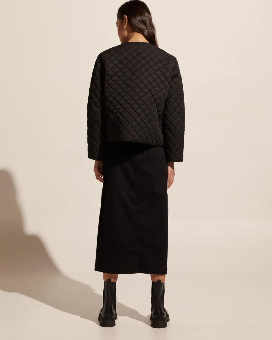 zoe kratzmann Bottoms|Loft Skirt-Black Denim