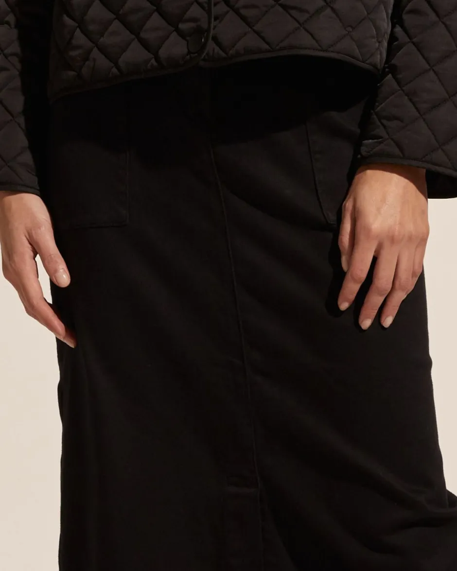 zoe kratzmann Bottoms|Loft Skirt-Black Denim