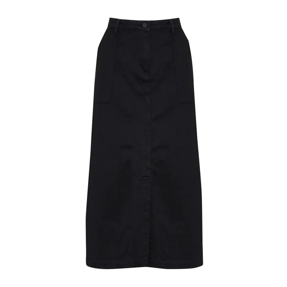 zoe kratzmann Bottoms|Loft Skirt-Black Denim