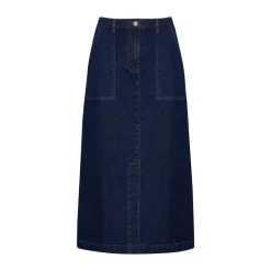 zoe kratzmann Bottoms|Loft Skirt-Dark Denim
