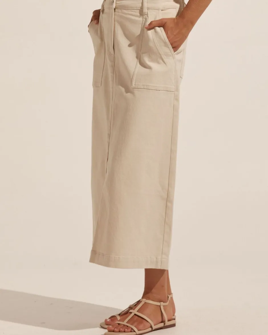 zoe kratzmann Bottoms|Loft Skirt-Stone