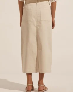 zoe kratzmann Bottoms|Loft Skirt-Stone