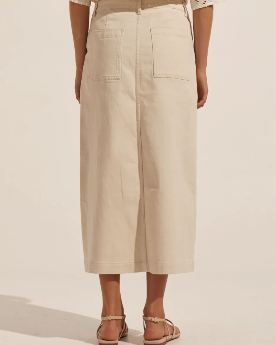 zoe kratzmann Bottoms|Loft Skirt-Stone