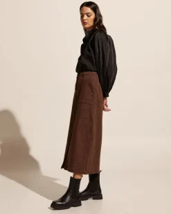 zoe kratzmann Bottoms|Loft Skirt-Toast Leopard