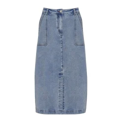 zoe kratzmann Bottoms|Loft Skirt-Washed Denim