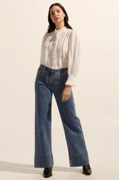 zoe kratzmann Bottoms|Magnet Jean-Mid Wash Denim