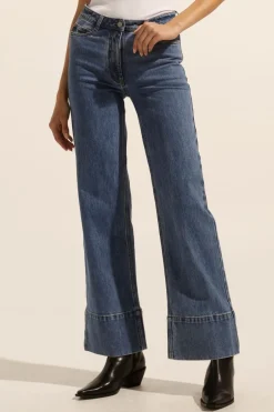 zoe kratzmann Bottoms|Magnet Jean-Mid Wash Denim