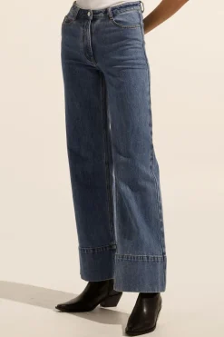zoe kratzmann Bottoms|Magnet Jean-Mid Wash Denim