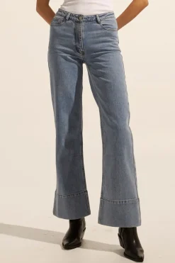 zoe kratzmann Bottoms|Magnet Jean-Washed Denim
