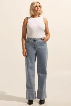 zoe kratzmann Bottoms|Magnet Jean-Washed Denim