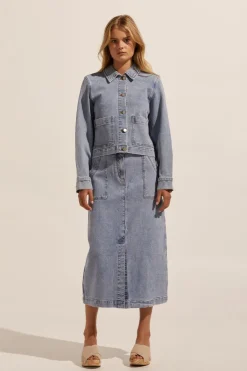 zoe kratzmann Jackets|Measure Jacket-Washed Denim