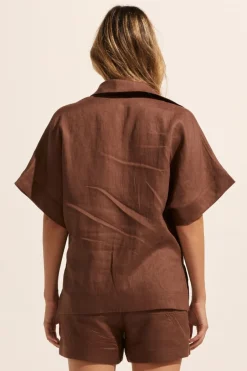 zoe kratzmann Tops|Medley Top-Carob
